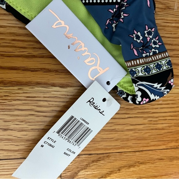 NWT RAISINS Floral Print Bikini Bottom - Picture 3 of 3